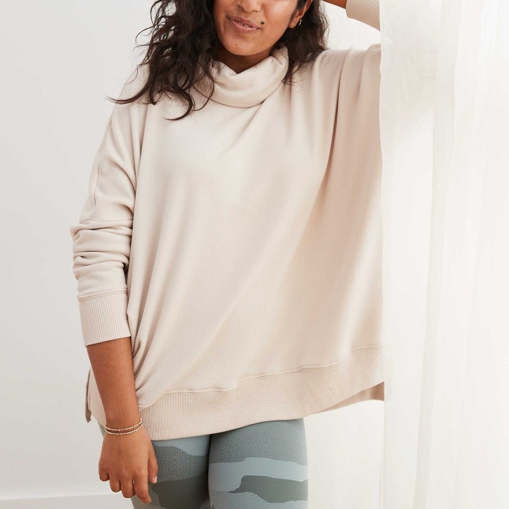 Aerie Oversized Turtleneck Sweatshirt